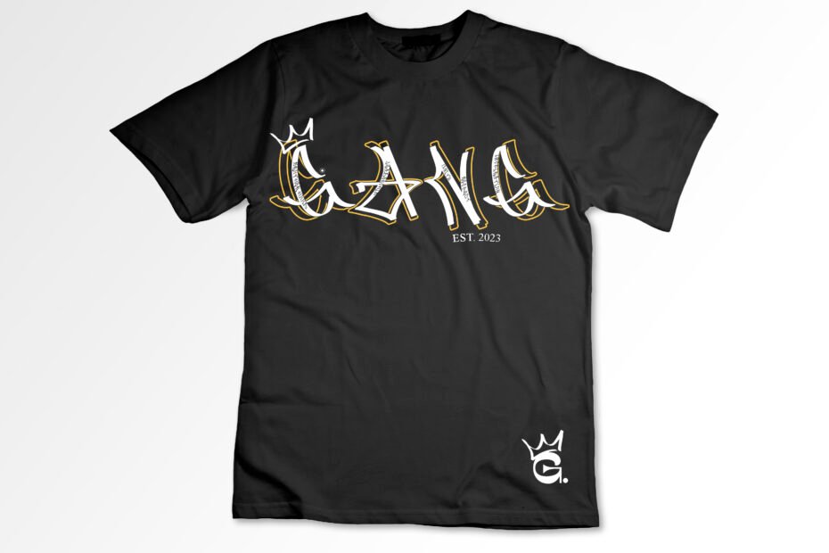 Isolated opened black t-shirt